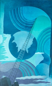 Synthesis of Radio Communications by Benedetta (Benedetta Cappa Marinetti). (Tempera and encaustic on canvas. 1933-34. Palazzo dell Poste di Palermo, Sicily.)