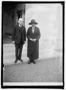 Mathieu and Miss Gabriela Mistral. (Print from Glass Negative in possession of Library of Congress, Washington, D.C. The description is from notes on the negative sleeve. The date of the photographs is noted as May 14, {19}24.)