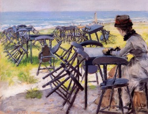 22. End of the Season. Pastel on board. ca. 1884 or 1885. Mt. Holyoke College Art Museum, South Hadley, Massachusetts.