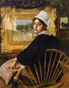 40. An Artist's Wife (A Study). Oil on canvas. 1892. Private collection (Fayez Sarofim).