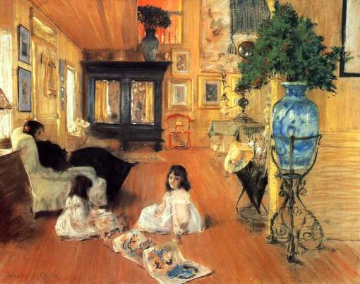 39. Hall at Shinnecock. Pastel on canvas. 1892. Terra Foundation for American Art, Chicago, Illinois.