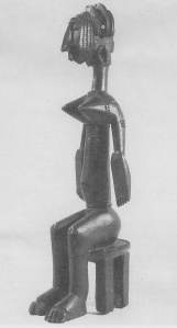 Bambara seated figure